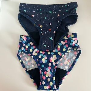 New (2 pairs) Thinx Teens Brief Period Underwear for Teens